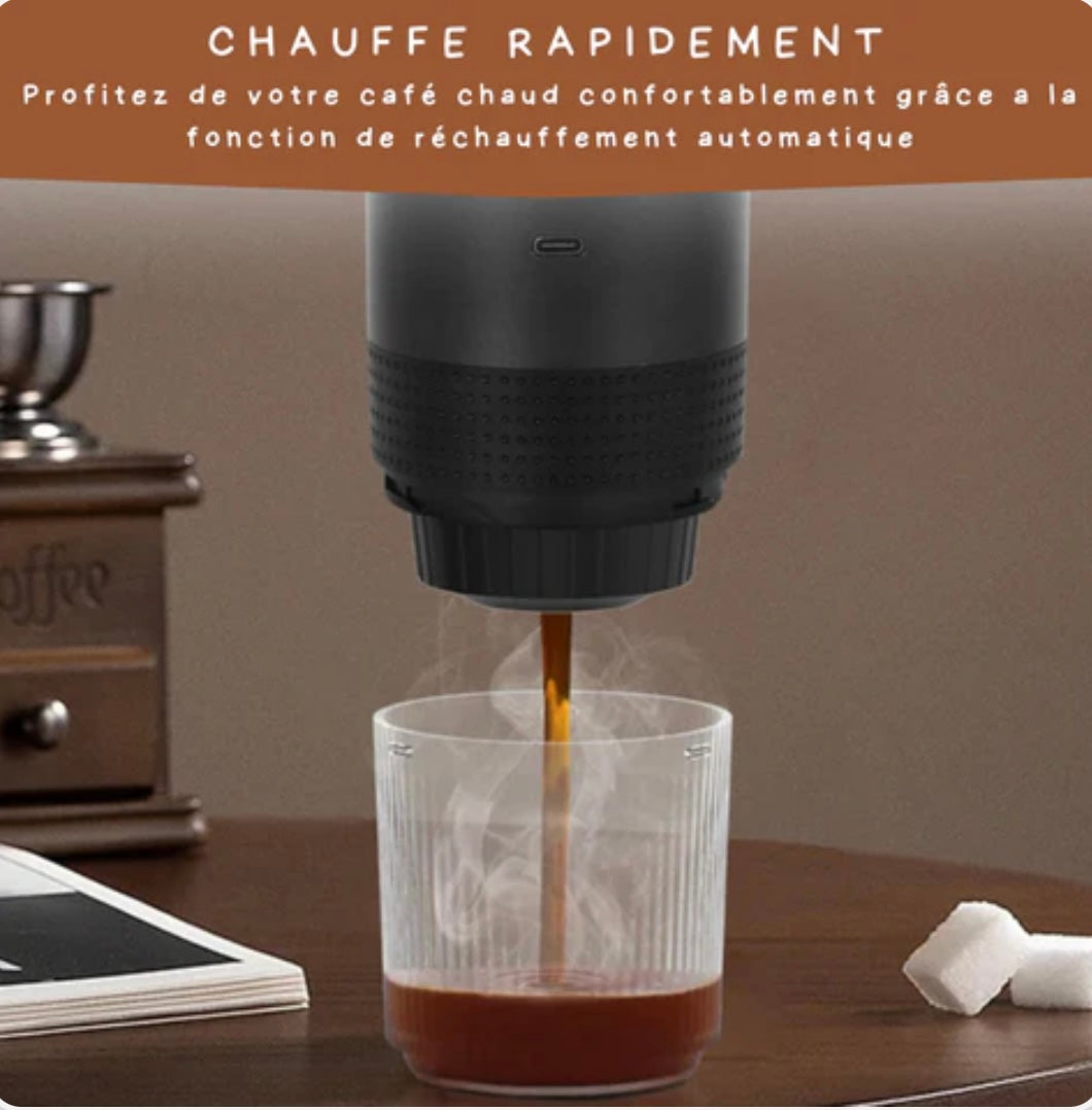 ExpressCoffee™ - Votre Cafetière Électrique de Voyage - Panier Pratique