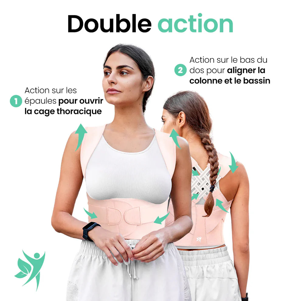 PosturePro™ | Corrige la posture et soulage les douleurs dorsales - Panier Pratique