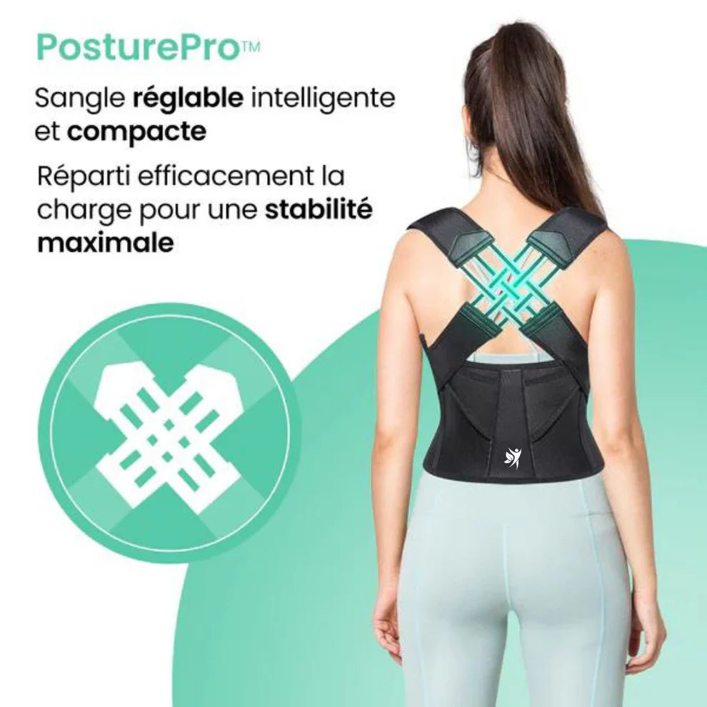 PosturePro™ | Corrige la posture et soulage les douleurs dorsales - Panier Pratique