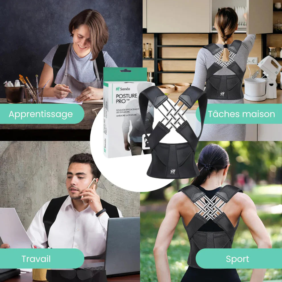 PosturePro™ | Corrige la posture et soulage les douleurs dorsales - Panier Pratique