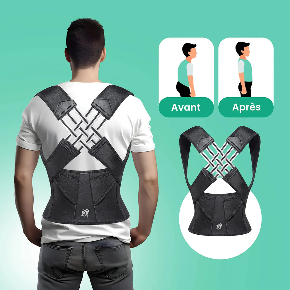 PosturePro™ | Corrige la posture et soulage les douleurs dorsales - Panier Pratique