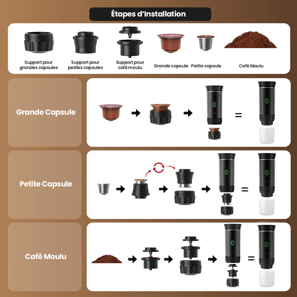 ExpressCoffee™ - Tu cafetera eléctrica de viaje