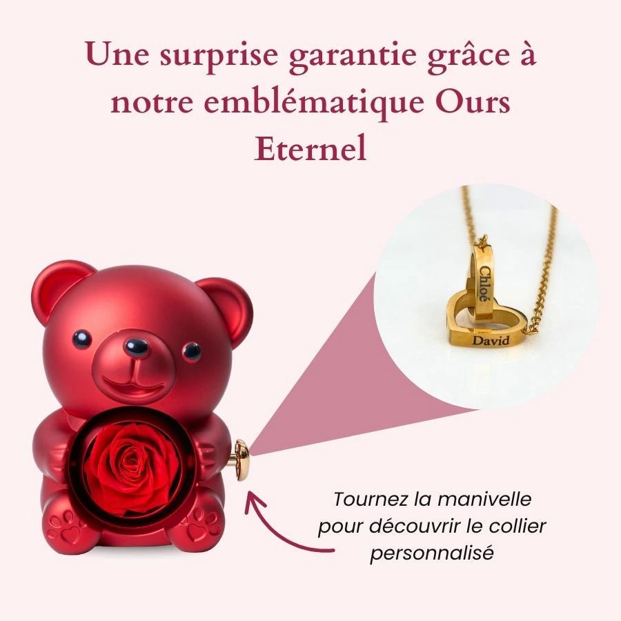 Ours Éternel & Collier Personnalisé