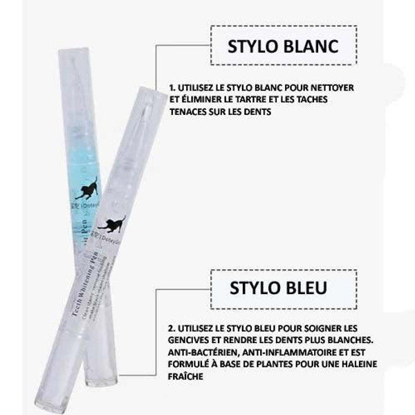 Paquete de 2 bolígrafos Fresh Teeth: antisarro y mal aliento