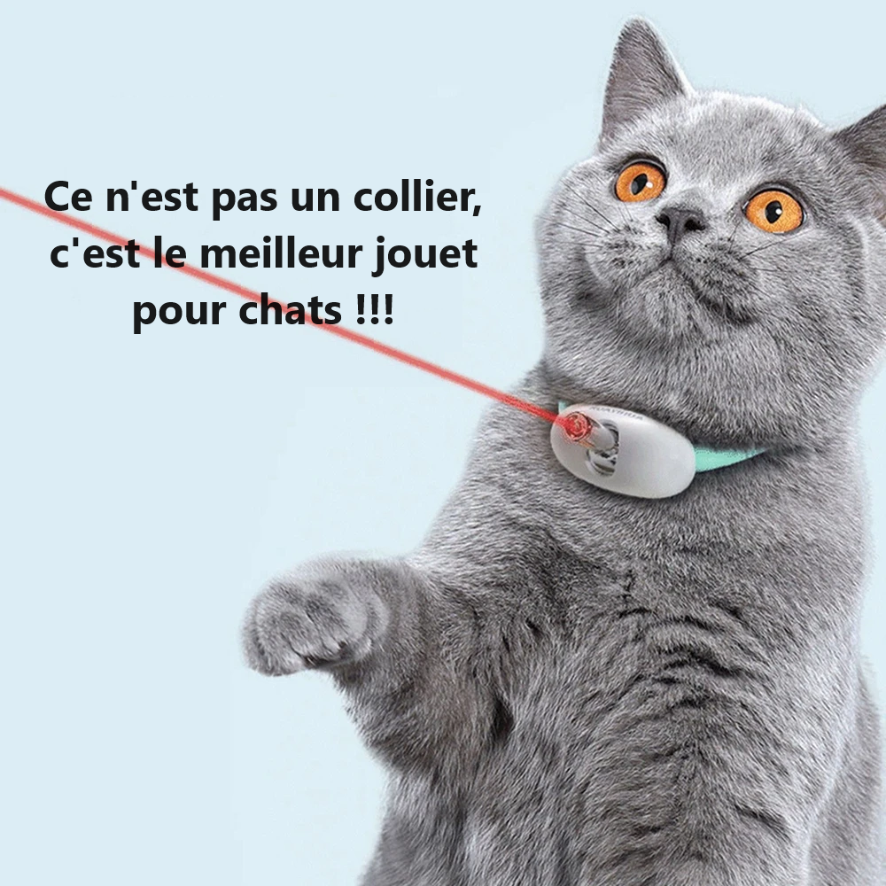 LaserPlay™ – ¡El collar inteligente que hace que tu gato se mueva!