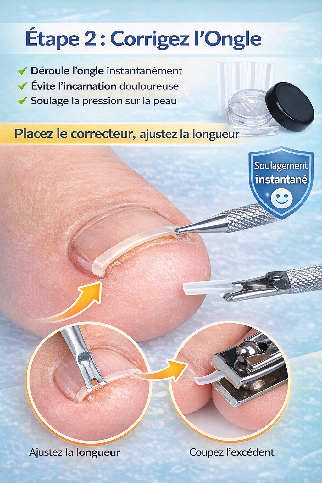 Kit Anti-Ongle Incarné – Soulagement Sans Douleur