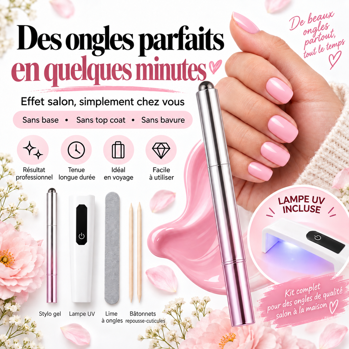 ManiNomade — Kit de manucure gel de poche