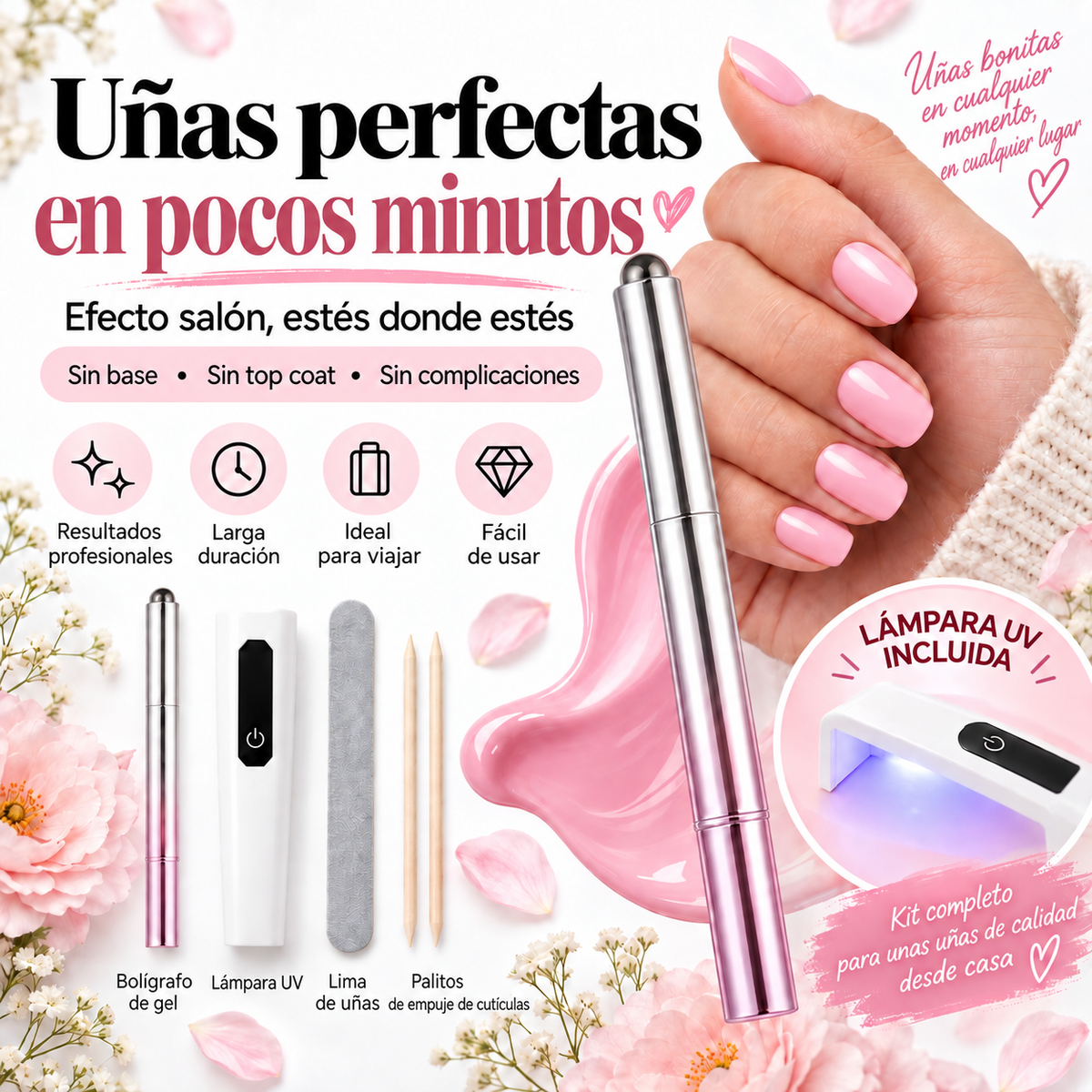 ManiNomade — Kit de manicura de gel de bolsillo